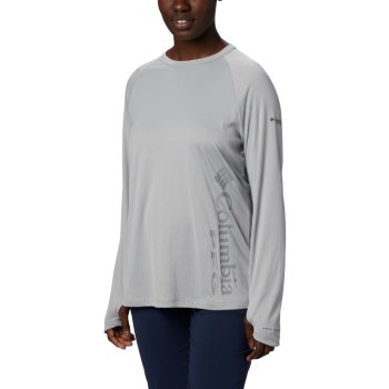 Dámské Mikiny Columbia PFG Buoy Knit Long Sleeve Šedé MZCUOD361